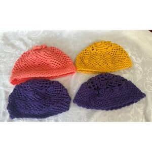 Handmade Crocheted Four Beanies